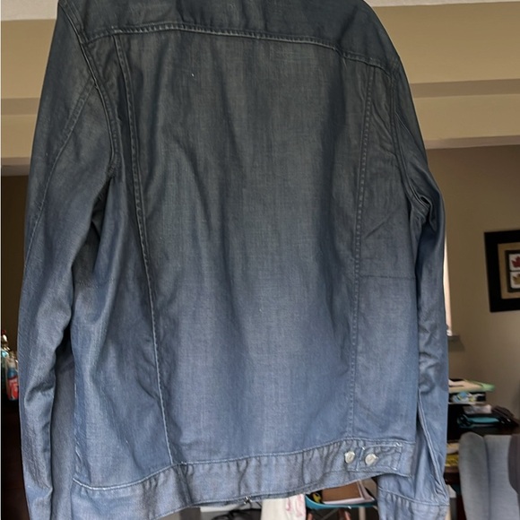 Vintage Gap 1969 Dark Rinse zipper denim jacket. Men’s large - Picture 3 of 6